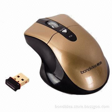 Wireless Mouse with Ergonomic Design, Double Channels Communication Tech, Super Anti-interference